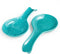 DOWAN Ceramic Spoon Rest for Kitchen, 2 Pieces of Porcelain Stovetop Spoon Holder for Countertop, Turquoise Owl Ladle Rest 9.5 Inches, Dishwasher Safe Farmhouse Kitchen Decor and Accessories