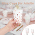 DECORLIFE Rose Gold Plates and Napkins Party Supplies Serves 24, Rose Gold Paper Plates, 12oz Cups Included, Complete Pack for Baby Shower, Graduation, Retirement, Birthday and Wedding, Total 192 PCS
