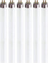 F8T5 Fluorescent Light Bulbs - 12" Under Cabinet Bulb - Warm White 3000k 8 Watt Tube Bulb - Pack of 6