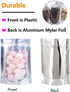 100PCS Candy Bags,Stand Up Aluminum Foil Bags,Smell Proof Bags,Reclosable Airtight Mylar Bags,Reusable Food Pouches Bags with Zip Lock,Sealable Treat Bags for Snacks Beans Coffee Dry Fruits (6.3X9.4")