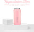 BrüMate Hopsulator Slim Double-walled Stainless Steel Insulated Can Cooler for 12 Oz Slim Cans (Blush)