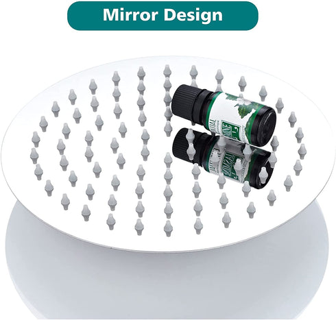 Welan Rain Shower Head Round 8 Inch Shower Heads High Pressure Angle Adjustable, Stainless Steel Waterfall Shower Heads Rainfall, Ultra-thin Design and Pressure Boosting Large Showerheads