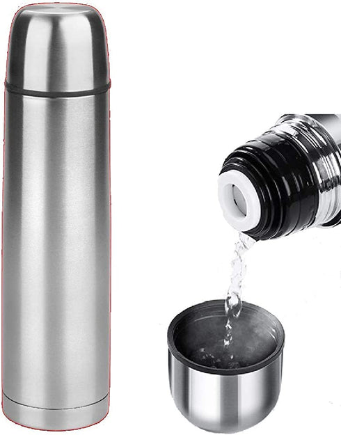 Leberna 34 Ounce Coffee Thermos | Large Thermal Water Bottle for Tea Hot & Cold Drinks | Stainless Steel Vacuum Sealed Insulated Thermos Water Flasks Bottles for Work & Travel Termo Para Cafe Bebes