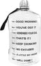 BuildLife 1 Gallon Water Bottle -Motivational Fitness Workout with Time Marker/Drink More Daily/Clear BPA-Free/Large 128OZ /73OZ Capacity
