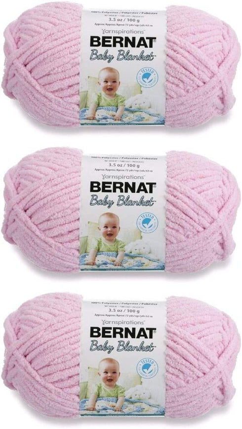 Bernat Baby Blanket Yarn (3-Pack) Baby Pink 161103-3200