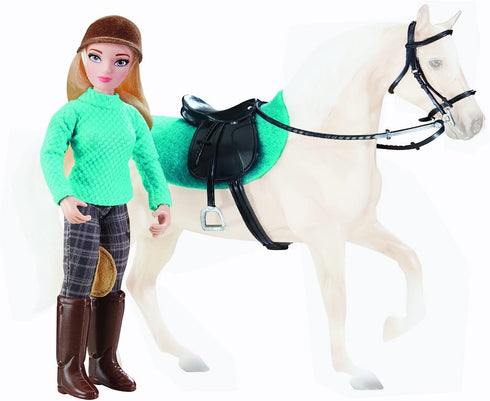 Breyer Freedom Series (Classics) Heather English Rider | 6" Fully Articulated Rider Doll | Fits All Freedom Series Toy Horses (1:12 Scale), Blue