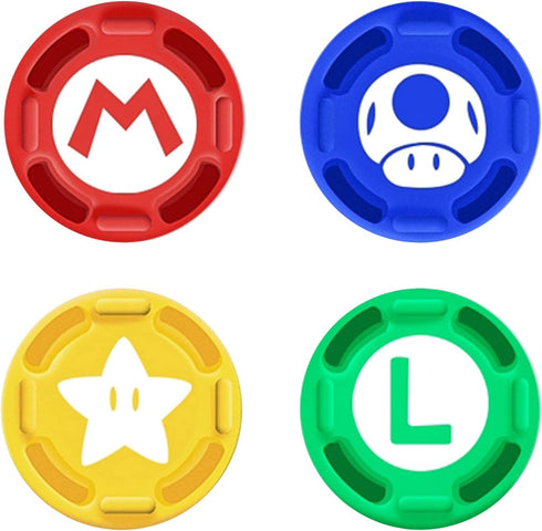 4Pcs Silicone Joystick Thumb Stick Grip Cover for Nintendo Switch Joy-Con Controller/Switch OLED/Switch Lite Limited Edition