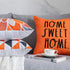 WLNUI Set of 4 Decorative Pillow Covers 20x20 Inch Orange Geometric Modern Throw Pillow Covers Home Sweet Home Decorative Square Cushion Case for Sofa Couch Chair Farmhouse Home Decor