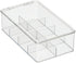 mDesign Plastic Stackable Tea Bag Organizer Storage Bin with Lid for Kitchen Cabinets, Countertops, Pantry - Container Holds Beverage Bags, Cups, Pods, Packets, Condiment Accessories - Clear