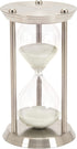 Deco 79 Metal/Glass 60 Minute Hourglass, 12 by 7-Inch