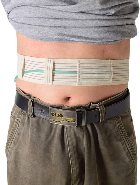 Stretchy Peritoneal Dialysis Belt, G/PEG Tube Holder - Feeding Tube Holder, Catheter Tube Storage Band (Medium)