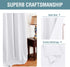 White Curtains for Bedroom White Curtain 96 inches Long for Christmas Thermal Insulated Window Treatment Panel/Drape for Living Room, White, One Panel, Grommet Top