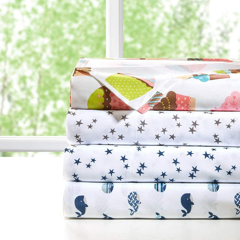 Mi Zone Printed Sheets, Twin, Blue
