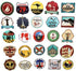 100PCS World Travel Maps Airplane Air and Famous Buildings Signs Stickers Waterproof Laptop Stickers Car Bicycle Suitcase Computer Water Bottle Mobile Phone Stickers Decals (Travel Maps 100)