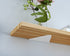 Halyuhn Floating Triangle Brackets 4 Pcs for Small Floating Wood Shelves, 4 x 3 inches Wall Triangle Shelf Brackets with 2 inches Anchor Screws, Black Carbide Metal Brackets Set for Wood Shelf