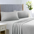 HOMEIDEAS King Size Bed Sheets - 6 Piece Set (Light Grey) - Extra Soft Brushed Microfiber 1800 Bedding Sheets, Deep Pocket, Wrinkle & Fade Free