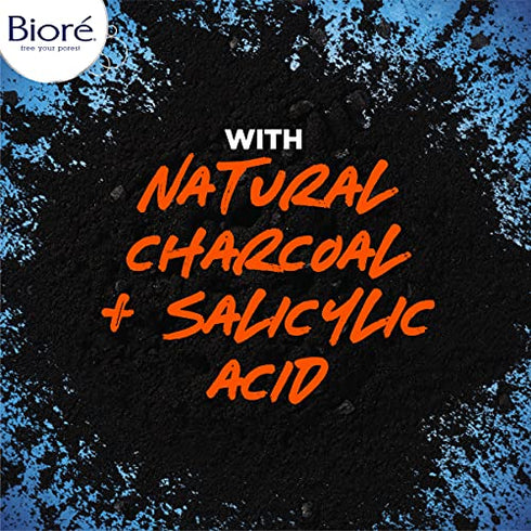 Bioré Charcoal Acne Face Scrub, with 1% Salicylic Acid and Natural Charcoal, Helps Prevent Breakouts and Absorb Oil for Deep Pore Cleansing, 4.5 Ounce (HSA/FSA Approved)