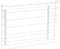 Household Essentials White Tall Basket Organizer | Mounts to Solid Cabinet Doors or Walls