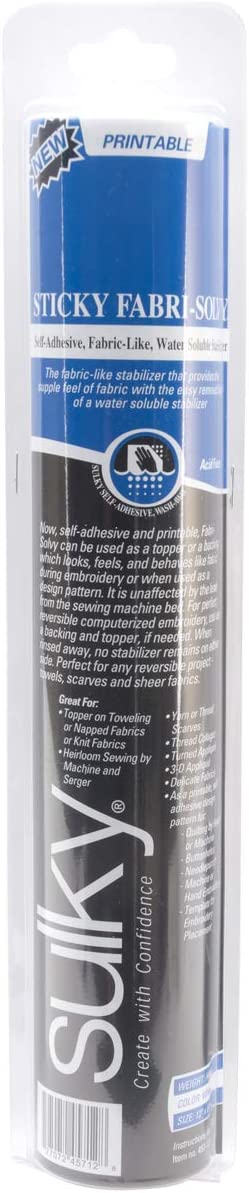 Sulky Fabric-Solvy stabilizer, White