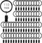 110PCS Curtain Rings with Clips, Premium Drapery Clips with Rings, Metal Hangers Drapes Rings Rustproof, Fits Diameter 5/8 in Curtain Rod Black