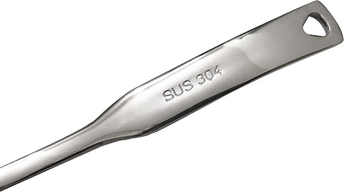 NAJMECHOY 2 Pieces Slotted Spoon and Soup Spoon 304 Stainless Steel Thicken , Serving Spoons, Mirror Finish