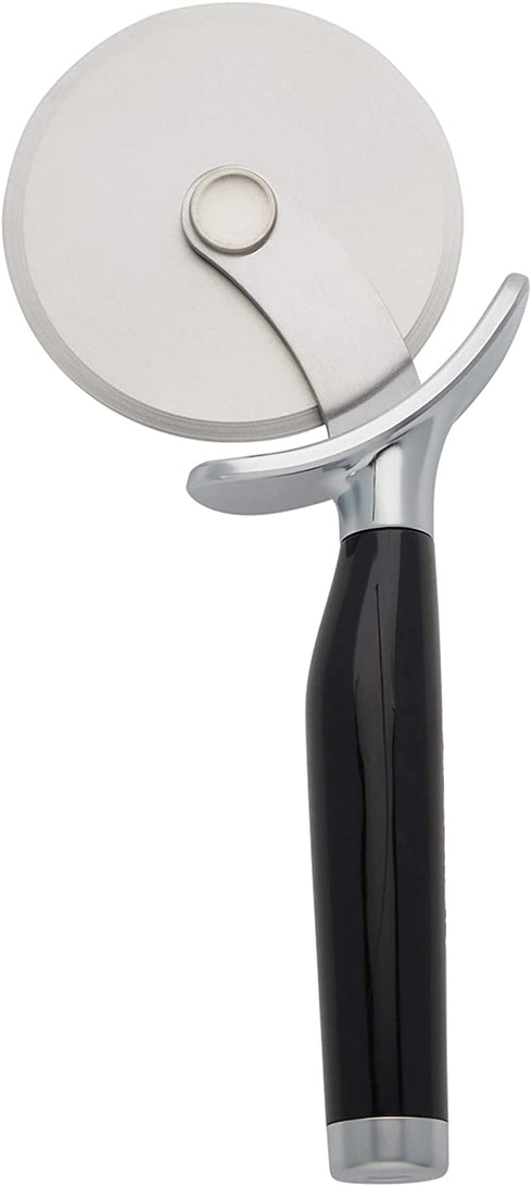 KitchenAid All Purpose Shears with Protective Sheath, 8.72-Inch, Black & Classic Pizza Wheel, 9-Inch, Black