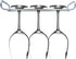 Wine Glass Rack Under Cabinet Shelf Glasses Holder With Drying Stemware Rack Under Counter Wine Glass Holder Metal Hanger Hanging Rack for Bar and Kitchen (silver 4 set)