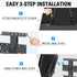 Mounting Dream TV Wall Mount with Height Adjustable for 26-65" TVs, Universal Tilt TV Mount Fits Single, 16" Studs with Loading 99 lbs. & Max VESA 400x400mm, TV Wall Mount with Perfect Center Design