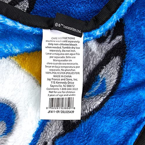 Jay Franco Star Wars Fly Boy Throw Blanket, Blue