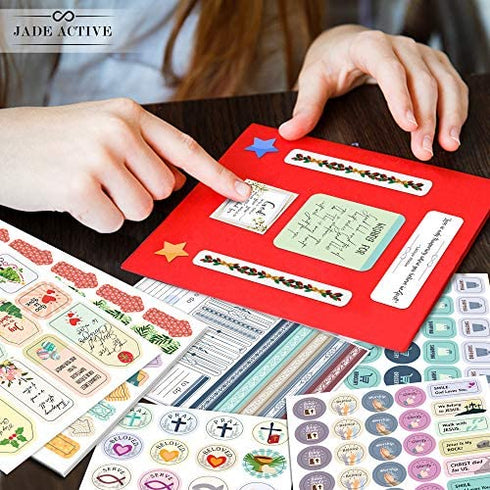 Christian Journaling Stickers, Faith Stickers for Journals and Planners, 840+ PCS Religious Stickers, Bible Journaling Stickers, Inspirational Stickers
