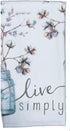 Kay Dee Designs Kitchen Towel Set (2 pc) - Choose Joy and Live Simply - Terry Hand Towels,White