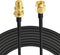 Bingfu WiFi Antenna Extension Cable 50 feet RP-SMA Male to RP-SMA Female Bulkhead Mount Double Shielded Low Loss -100 Cable for WiFi Wireless Router Hotspot Security IP Camera