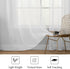 MIULEE 2 Panels Solid Color White Sheer Window Curtains Elegant Window Voile Panels/Drapes/Treatment for Bedroom Living Room (54X108 Inches White)