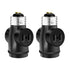 Onite 2pcs E26 Light Bulb Socket to 2 Polarized Outlet Adapter for Retrofitting Garage Porch Light Shop Closet LED String Light, Christmas Lights, Security Cameras, Handy Socket Plugs