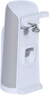 Brentwood J-30W Tall Electric Can Opener with Knife Sharpener & Bottle Opener, White