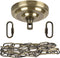 Sangle Soppfy Vingage Canopy Kit and Pendant Light Fixture Chain for Chandelier or Swag Light Fixtures ,Maximum Weight of 60 Pounds , 6 feet ,Heavy Duty,5 Inches Diameter (Green Bronze)