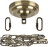Sangle Soppfy Vingage Canopy Kit and Pendant Light Fixture Chain for Chandelier or Swag Light Fixtures ,Maximum Weight of 60 Pounds , 6 feet ,Heavy Duty,5 Inches Diameter (Green Bronze)