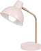 Globe Electric 67339 Novogratz x Globe Robin 16" Desk Lamp, Matte Rose, Matte Gold Arm, Clear Cord, in-Line On/Off Switch, Pink