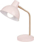 Globe Electric 67339 Novogratz x Globe Robin 16" Desk Lamp, Matte Rose, Matte Gold Arm, Clear Cord, in-Line On/Off Switch, Pink