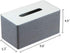 Stylish PU Leather Tissue Box Holder, Square Napkin Holder Pumping Paper Case Dispenser, Facial Tissue Holder with Magnetic Bottom for Home Office Car Automotive Decoration (Gray)