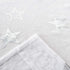 White Sheer Curtains for Bedroom - Silver Star Print Curtains 96 Inches Length Rod Pocket Sheer Panels Star Window Curtains for Living Room, 52 x 96 Inch, 2 Panels, Silver White, by FINECITY