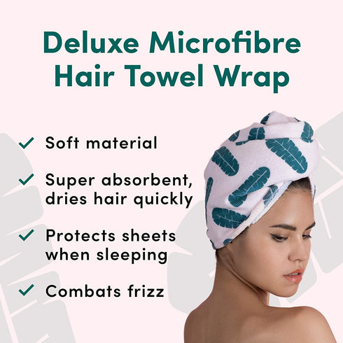 Coco & Eve Hair Towel Wrap. Microfiber Hair Turban for All Hair Types