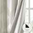 SUNSMART Bentley Total Blackout Curtains Window, Ogee Knitted Jacquard, Grommet Top Living Room Decor, Thermal Insulated Light Blocking Drape for Bedroom and Apartments, 50" x 95", Ivory