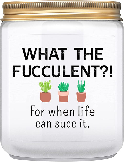 Funny Gifts for Women, Men- Birthday Gifts for Best Friends, Her, Him, Girlfriend, Sister, Plant Lover- Unique Christmas Gifts & Valentines Day Gifts- Mother's Day Gifts Mom- Lavender Candles