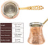 Turkish Coffee Pot, Greek Arabic Coffee Maker, Hammered Copper Coffee Cezve, Copper Pot, Stove Top Coffee Maker, Large 14.4 fl oz Capacity