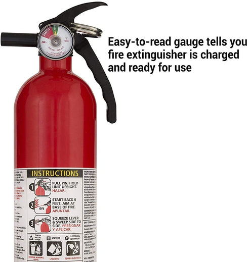 Kidde FA110 Multi Purpose Fire Extinguisher 1A10BC, 1 Pack