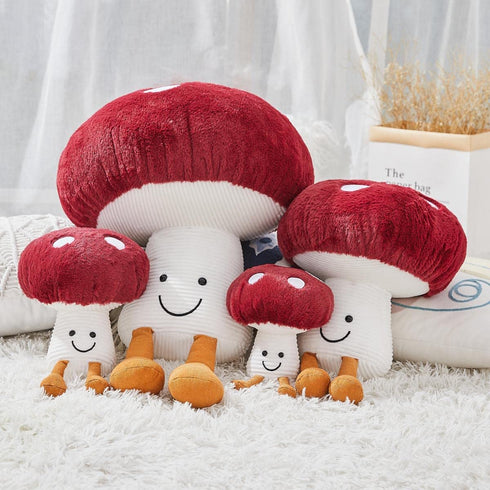 Bestsea Mushroom Pillows for Beds and Sofas Mushroom Plush Stuffed Fun Plush Toys and Home Decor Items(7.8inches)