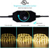 JUNWEN Waterproof LED Strip Light Kit,Dimmable Warm White Rope Lights,16.4 FT/5M Tape Lights 300 Units SMD 2835 12V LED Ribbon with Power Supply for Home Kitchen Bar Clubs