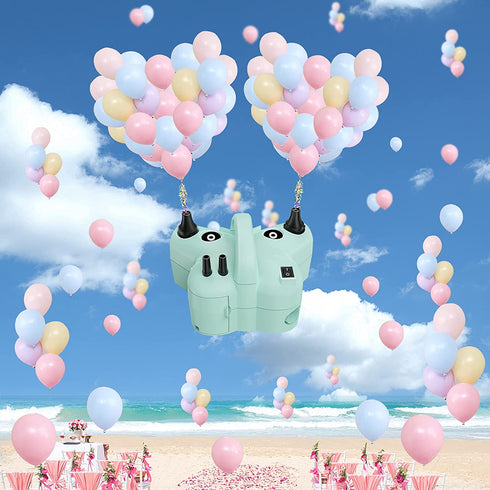 Splaks Balloon Pump Electric Balloon Air Pump Upgraded Professional Portable Dual Nozzle Balloon Inflator Blower for Decoration Party Birthday Wedding Valentine's Day (Butterfly)