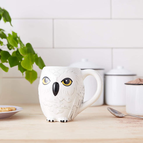 Silver Buffalo Harry Potter Hedwig 3D Sculpted Ceramic Mug, 20-ounces